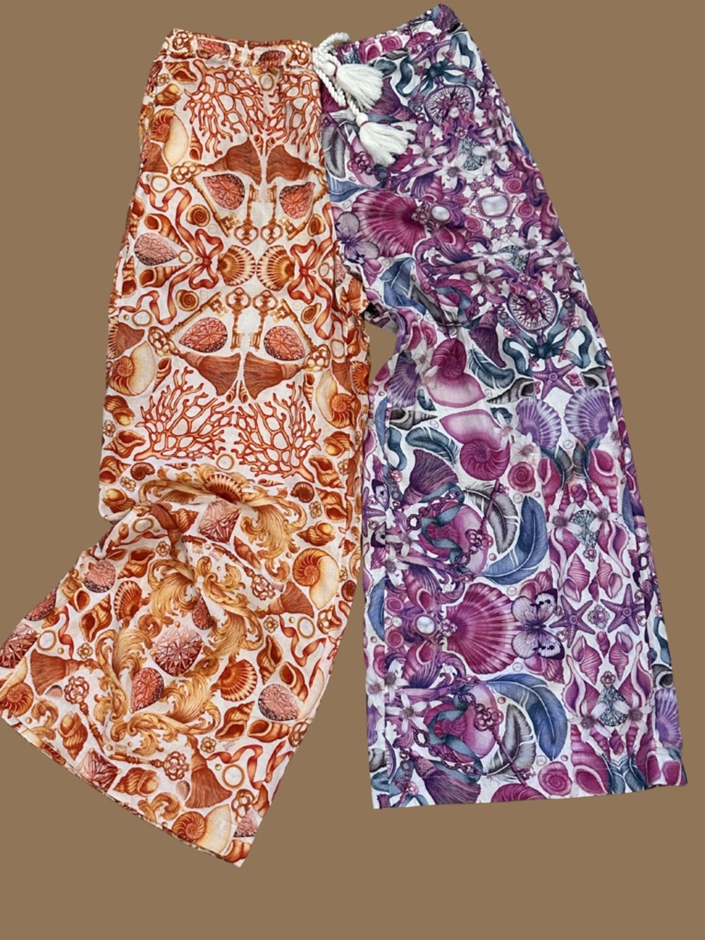 NWT Emily Carter x Celandine Printed Linen Blend Pants Anthropologie - Picture 3 of 5